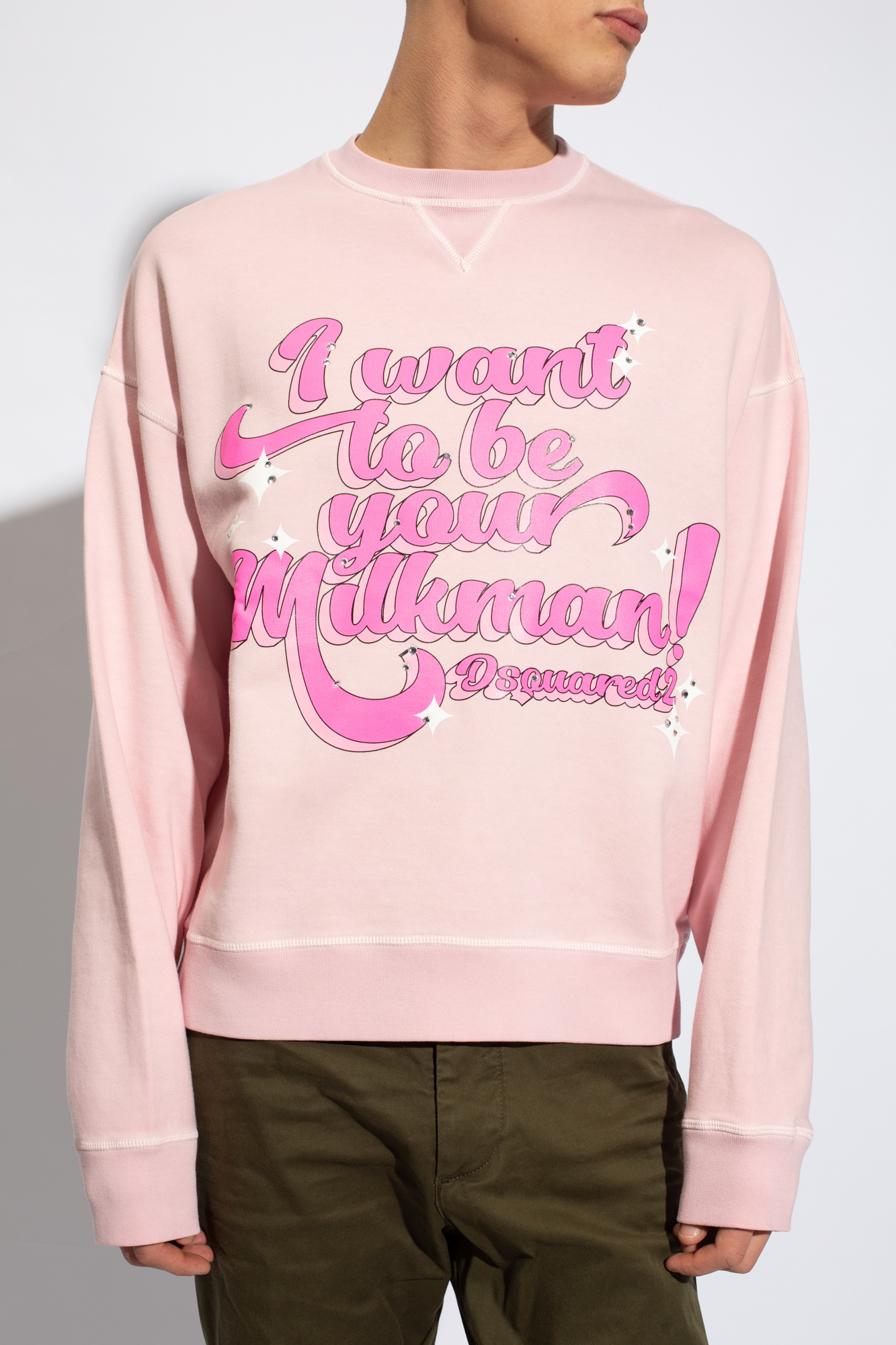 Pink deals dsquared sweatshirt